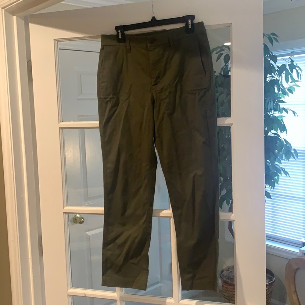 Olive Green J. Crew Chinos